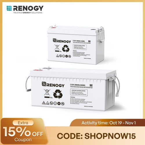 Renogy deep cycle agm - renogy, battery