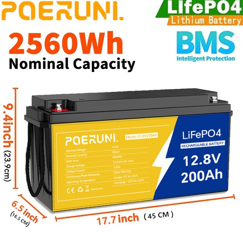12v 200ah lifepo4 - 200ah,